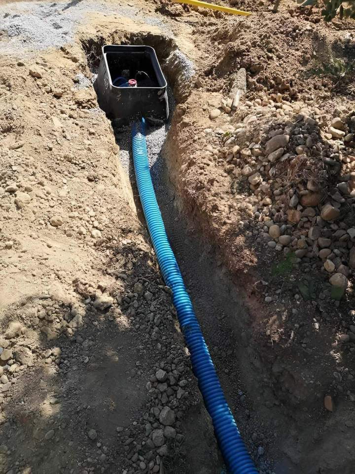 Raccordement au boîtier d'alimentation en eau, Orange