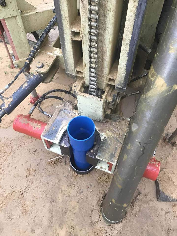 Forage en sol meuble, Orange