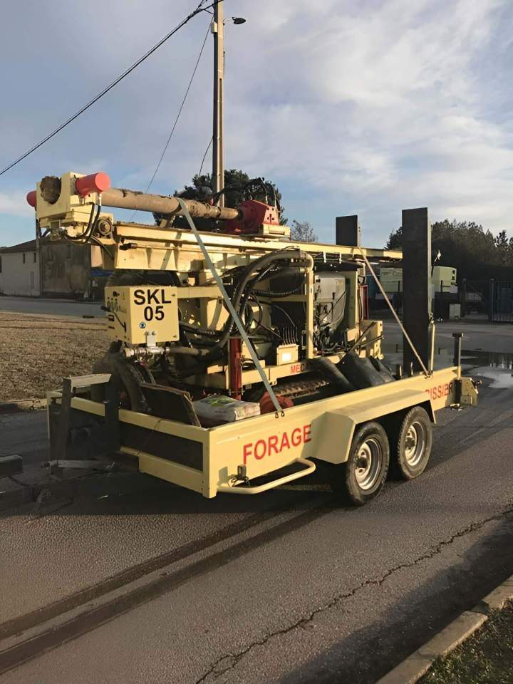 Machine de forage industriel, Orange