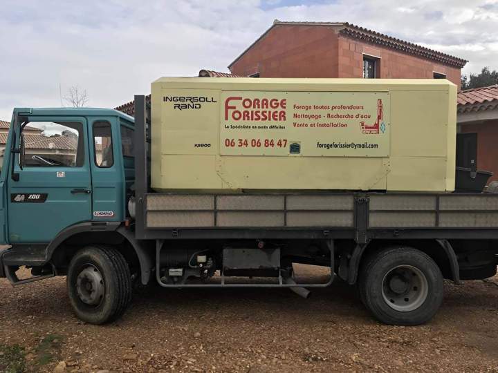 Camion de forage profond, Orange